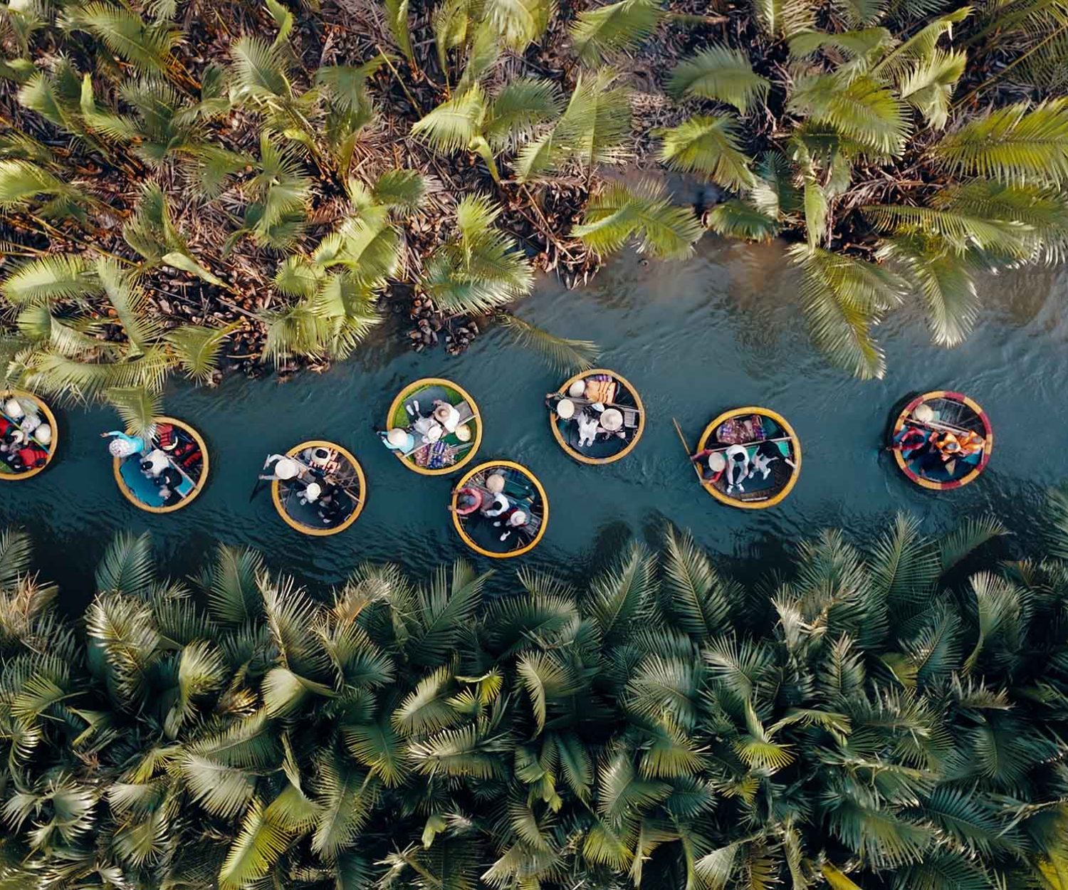 Vietnam Coconuts Boat Hoi An